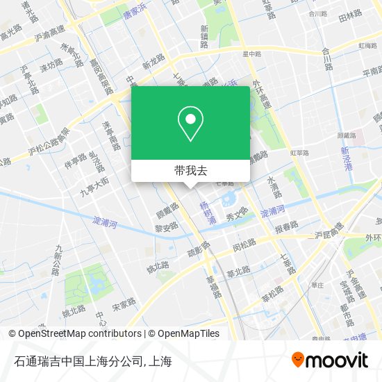 石通瑞吉中国上海分公司地图