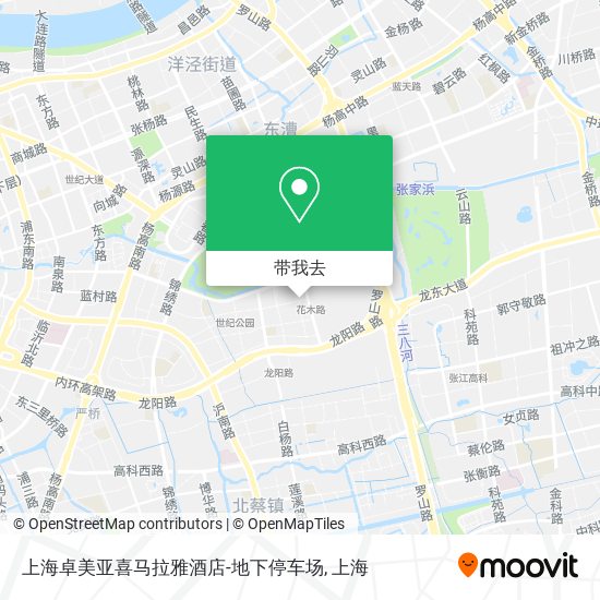 上海卓美亚喜马拉雅酒店-地下停车场地图