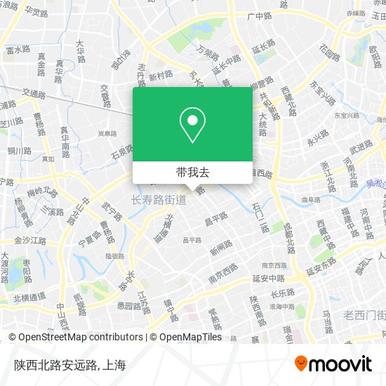 陕西北路安远路地图