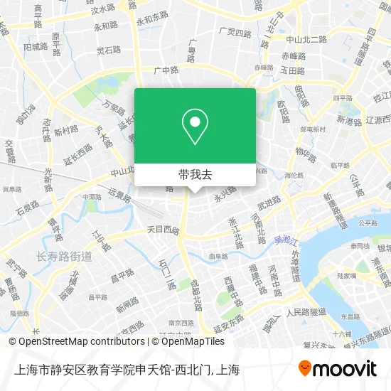 上海市静安区教育学院申夭馆-西北门地图
