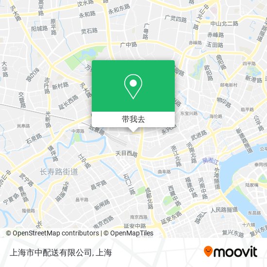上海市中配送有限公司地图