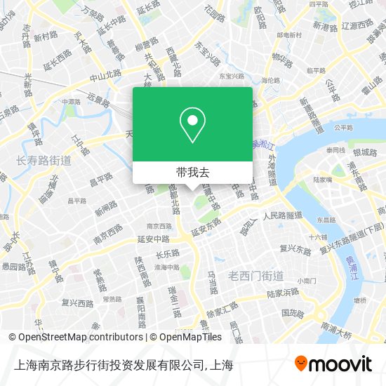 上海南京路步行街投资发展有限公司地图