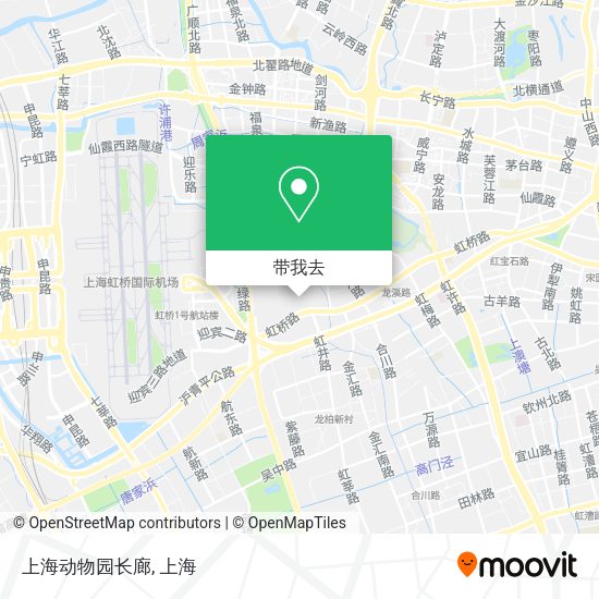 上海动物园长廊地图