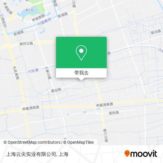 上海云尖实业有限公司地图
