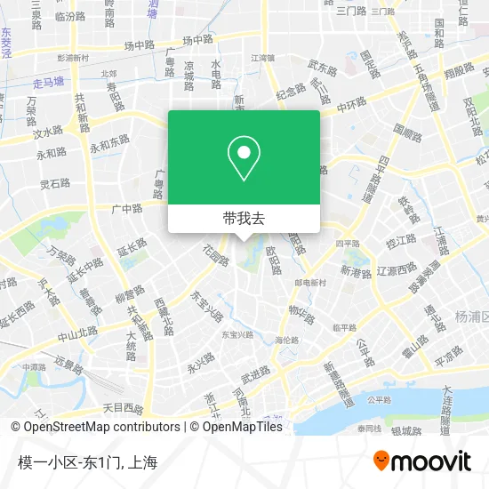 模一小区-东1门地图