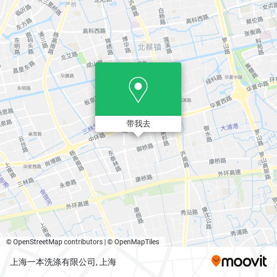 上海一本洗涤有限公司地图