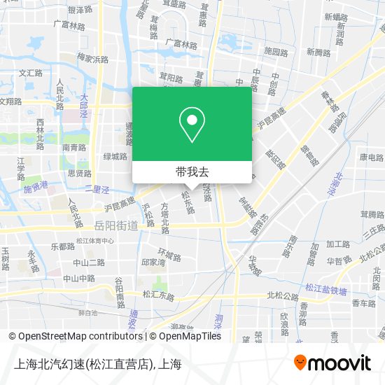 上海北汽幻速(松江直营店)地图