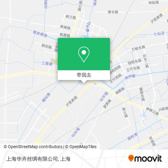 上海华卉丝绸有限公司地图