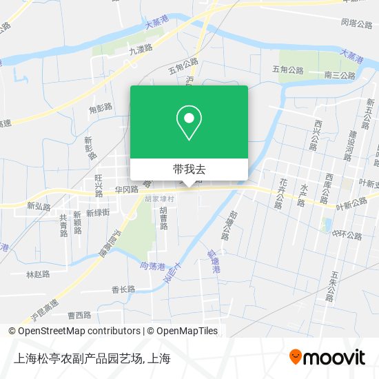 上海松亭农副产品园艺场地图