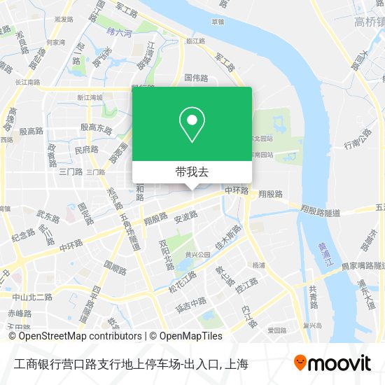 工商银行营口路支行地上停车场-出入口地图
