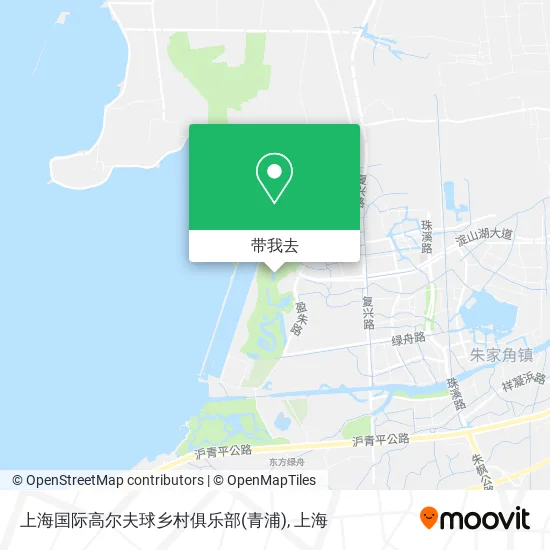 上海国际高尔夫球乡村俱乐部(青浦)地图