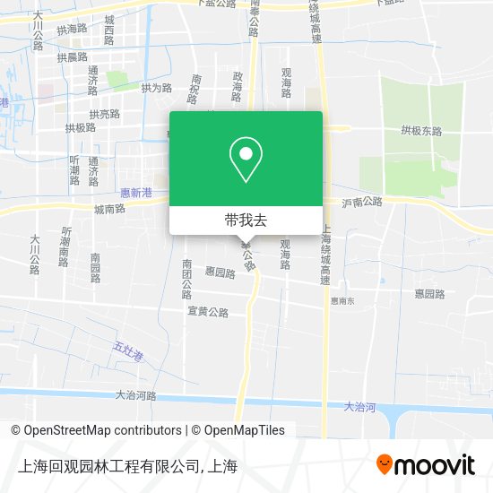 上海回观园林工程有限公司地图