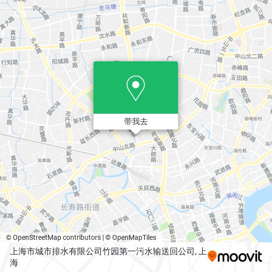 上海市城市排水有限公司竹园第一污水输送回公司地图