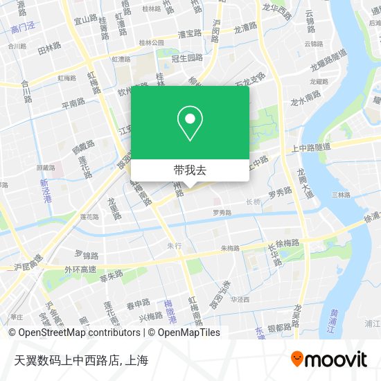 天翼数码上中西路店地图