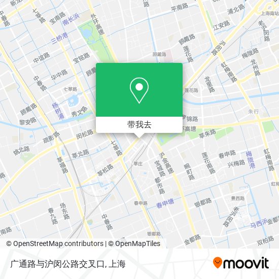 广通路与沪闵公路交叉口地图