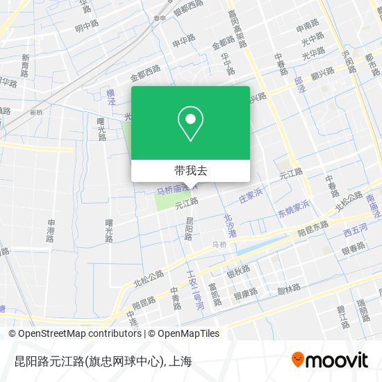 昆阳路元江路(旗忠网球中心)地图