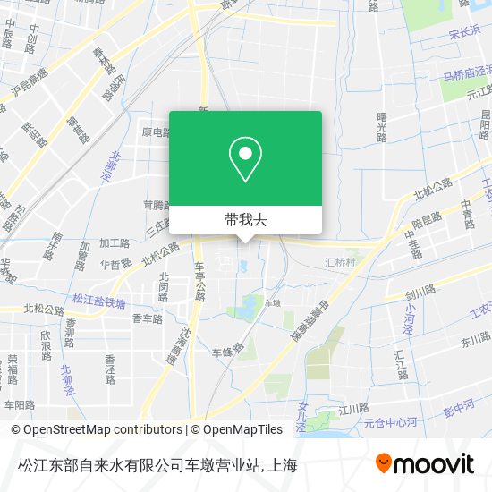 松江东部自来水有限公司车墩营业站地图