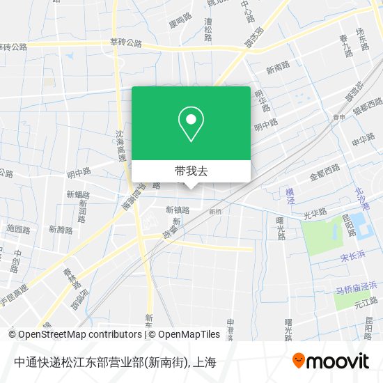中通快递松江东部营业部(新南街)地图