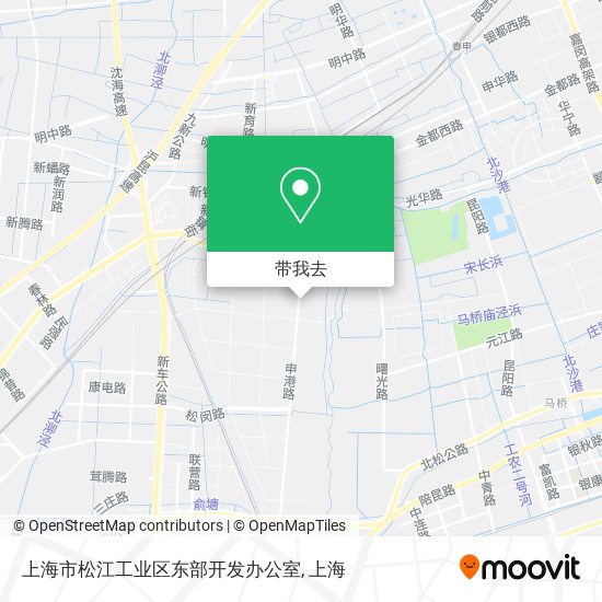 上海市松江工业区东部开发办公室地图