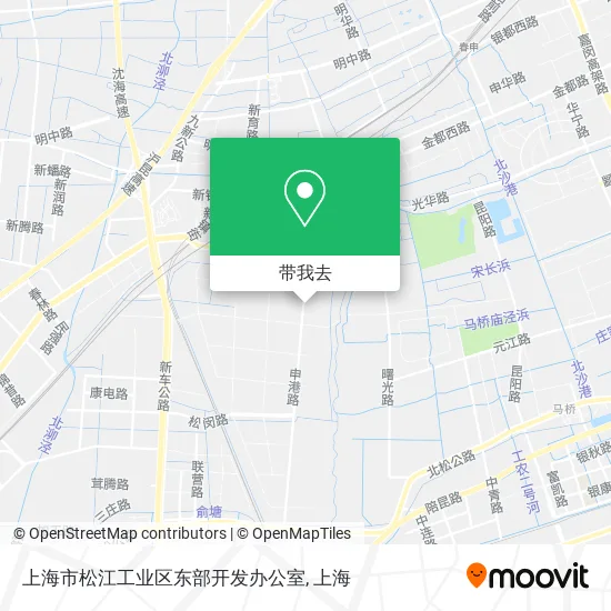上海市松江工业区东部开发办公室地图