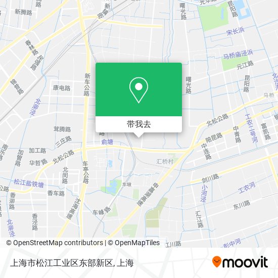 上海市松江工业区东部新区地图