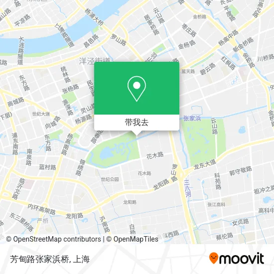 芳甸路张家浜桥地图