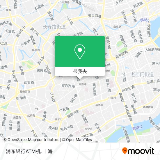 浦东银行ATM机地图