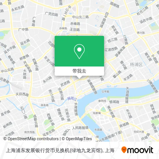 上海浦东发展银行货币兑换机(绿地九龙宾馆)地图