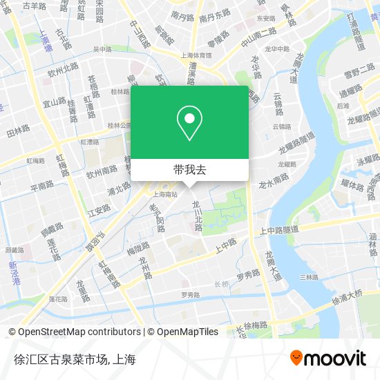 徐汇区古泉菜市场地图
