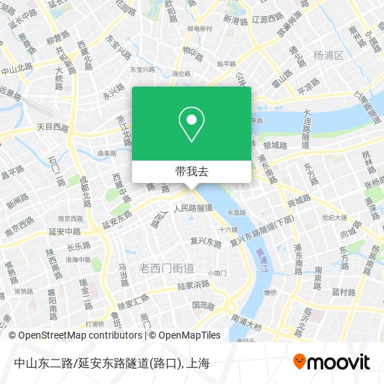 中山东二路/延安东路隧道(路口)地图