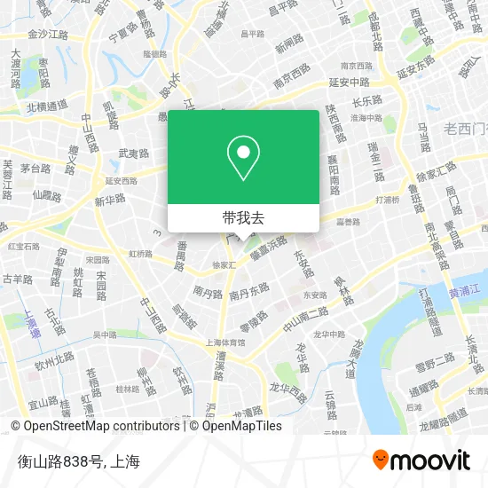 衡山路838号地图