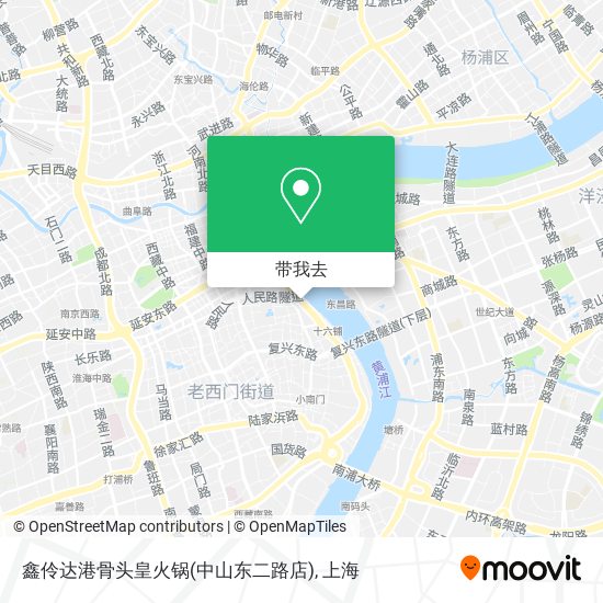 鑫伶达港骨头皇火锅(中山东二路店)地图