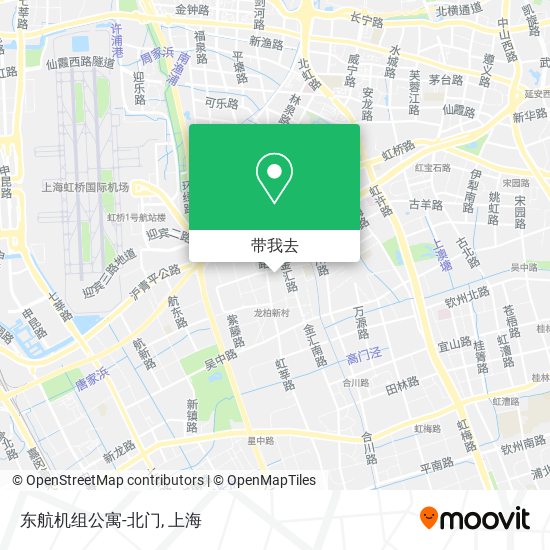 东航机组公寓-北门地图