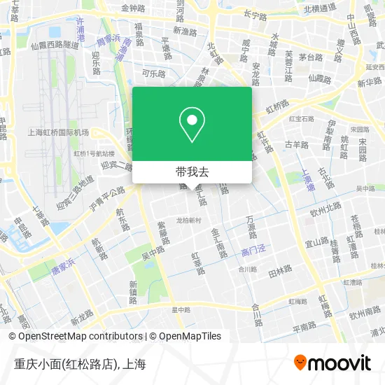 重庆小面(红松路店)地图