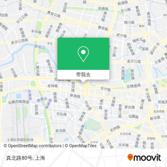 真北路80号地图