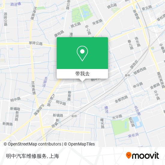 明中汽车维修服务地图