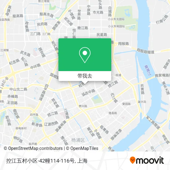 控江五村小区-42幢114-116号地图