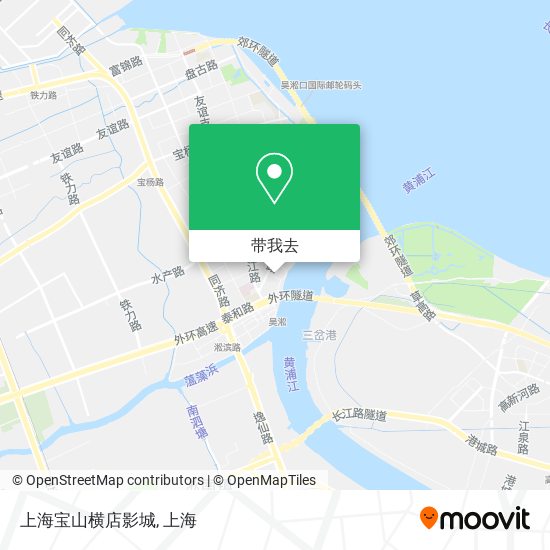 上海宝山横店影城地图