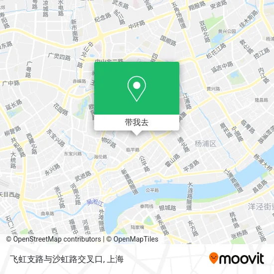 飞虹支路与沙虹路交叉口地图
