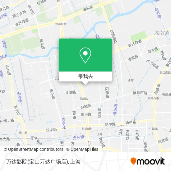 万达影院(宝山万达广场店)地图