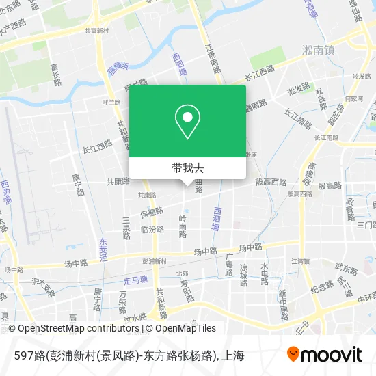 597路(彭浦新村(景凤路)-东方路张杨路)地图