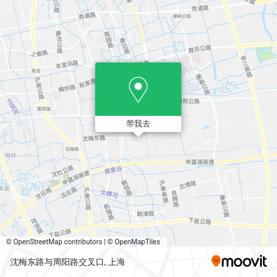 沈梅东路与周阳路交叉口地图