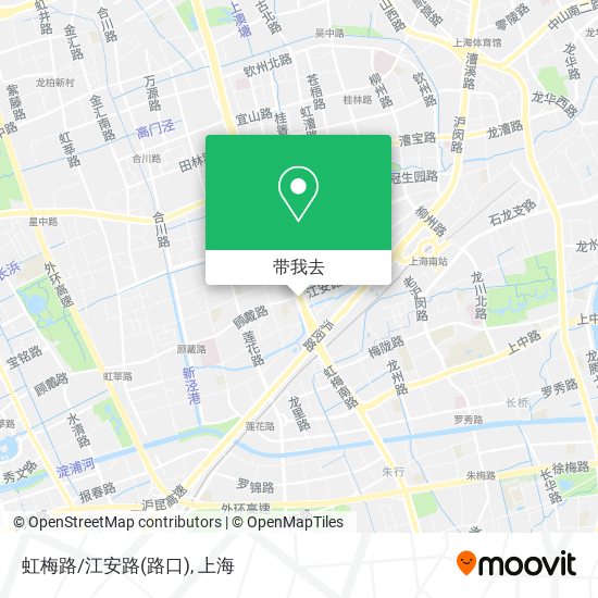 虹梅路/江安路(路口)地图