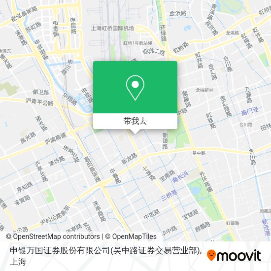 申银万国证券股份有限公司(吴中路证券交易营业部)地图