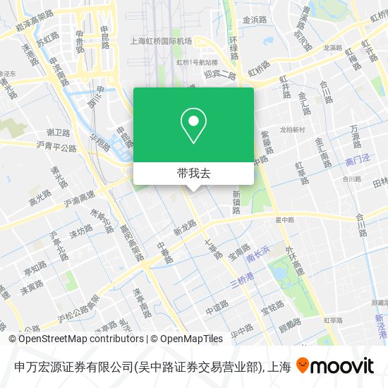 申万宏源证券有限公司(吴中路证券交易营业部)地图