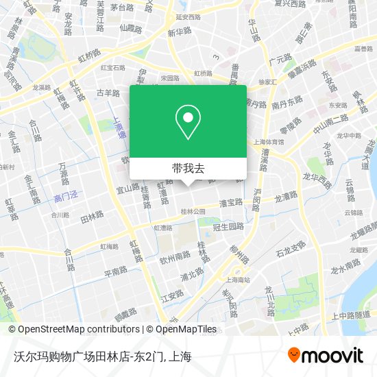 沃尔玛购物广场田林店-东2门地图