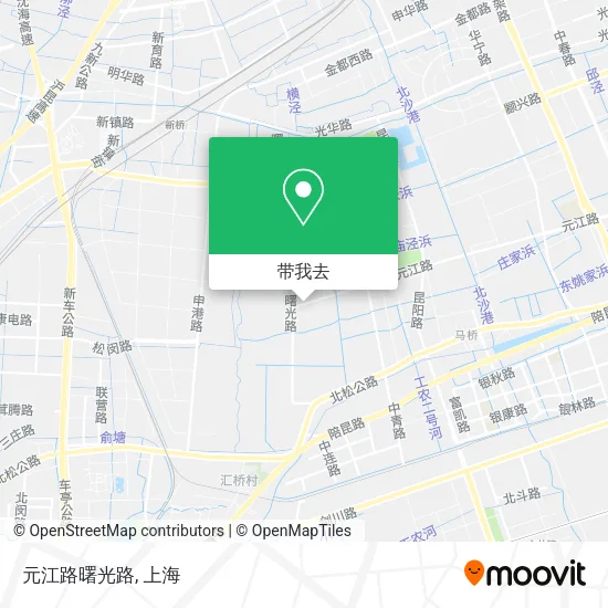 元江路曙光路地图