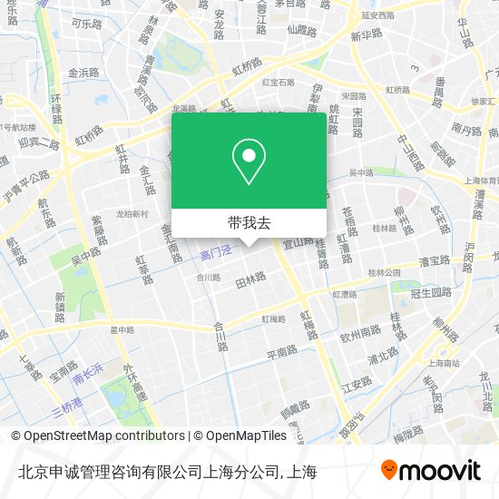 北京申诚管理咨询有限公司上海分公司地图