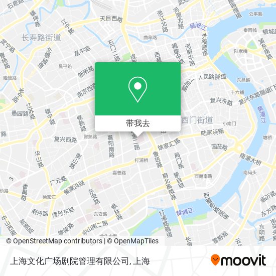 上海文化广场剧院管理有限公司地图