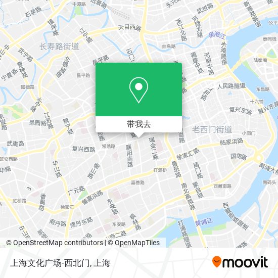 上海文化广场-西北门地图